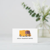 Transport Service Business Card Design Visitenkarte (Stehend Vorderseite)