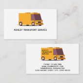 Transport Service Business Card Design Visitenkarte (Vorne/Hinten)
