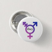 Transport-Symbol mit bevorzugtem Pronomen SIE Button (Vorne & Hinten)