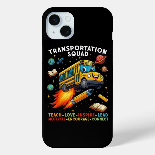 Transport-Team Lustiger Schulbusfahrer Case-Mate iPhone Hülle (Rückseite)