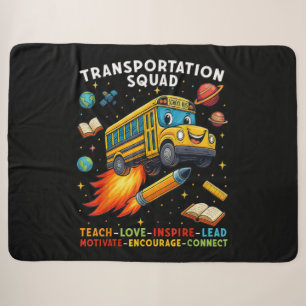 Transport-Team Lustiger Schulbusfahrer Sherpadecke