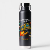 Transport-Team Lustiger Schulbusfahrer Trinkflasche (Vorne)