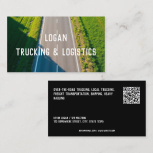 Transport Truck Custom QR Visitenkarte