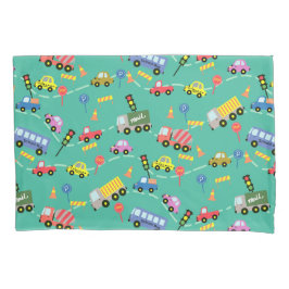 Transport Türkis Kissenbezug