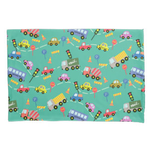 Transport Türkis Kissenbezug