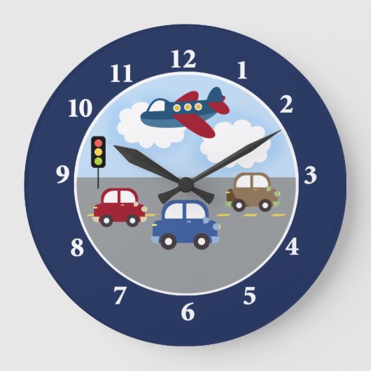 Transport-Uhr Große Wanduhr (Vorderseite)