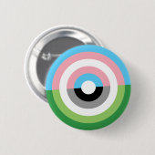 Transport und Aromantic Stolz-Knopf Button (Vorne & Hinten)