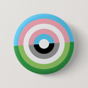 Transport und Aromantic Stolz-Knopf Button