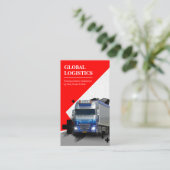 Transport- und Logistikunternehmen Visitenkarte (Stehend Vorderseite)
