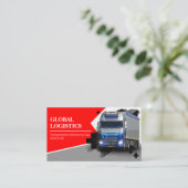Transport- und Logistikunternehmen Visitenkarte (Stehend Vorderseite)
