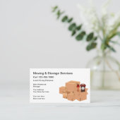 Transport- und Selbstspeicherservice Visitenkarte (Stehend Vorderseite)