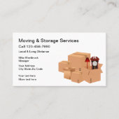 Transport- und Selbstspeicherservice Visitenkarte (Vorderseite)