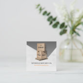 Transport- und Speicherdienstleistungen Quadratische Visitenkarte (Stehend Vorderseite)