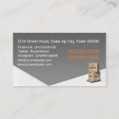 Transport- und Speicherdienstleistungen Visitenkarte (Rückseite)