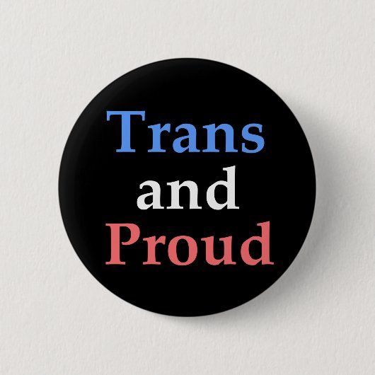 Transport und stolzes - Gay Pride Button (Vorderseite)