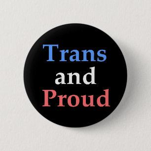 Transport und stolzes - Gay Pride Button