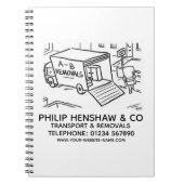 Transport- und UmzugsNotebook Notizblock (Vorderseite)