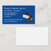 Transport von Containern - Handling und Logistik Visitenkarte (Vorne/Hinten)