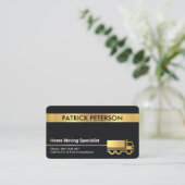 Transport von Gold-Zuhause--Fahrzeugen Visitenkarte (Stehend Vorderseite)