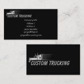 Transport von LKWs Visitenkarte (Vorne/Hinten)