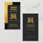 Transport von Logistik-Logistikanlagen der Kreativ Visitenkarte (Vorne/Hinten)
