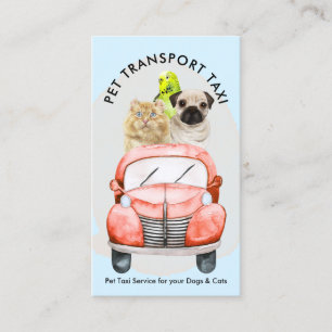 Transport von Niedlichen Hunden Visitenkarte