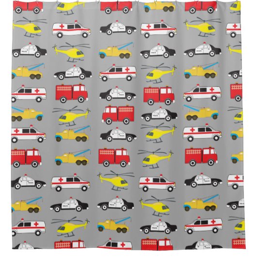 Transport von Notaren Duschvorhang (Vorderseite)