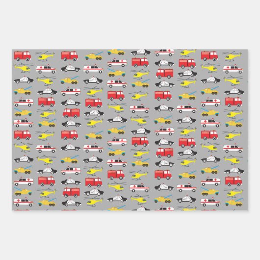 Transport von Notaren Geschenkpapier Set (Vorderseite)