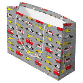 Transport von Notaren Große Geschenktüte (Rückseite Schrägansicht)