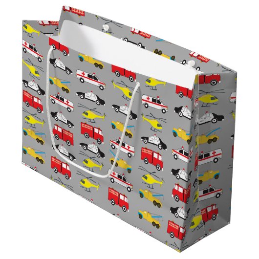 Transport von Notaren Große Geschenktüte (Vorderseite Schrägansicht)