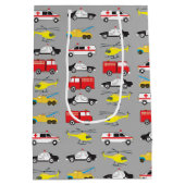 Transport von Notaren Mittlere Geschenktüte (Rückseite)