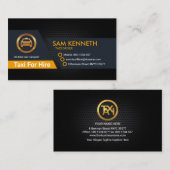 Transport von Schwarzmetall-Plättchen Visitenkarte (Vorne/Hinten)