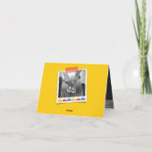 Transport von Spielzeug und Niedlichen Red Car Blu Dankeskarte (Rückseite)