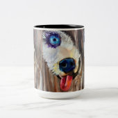 Transport von Welpen Zweifarbige Tasse (Mittel)