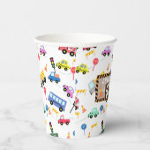 Transport White Pappbecher (Rechts)