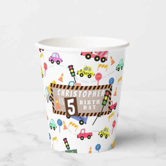 Transport White Pappbecher (Vorderseite)