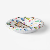 Transport White Pappteller (Gewinkelt)