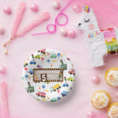 Transport White Pappteller (Party)