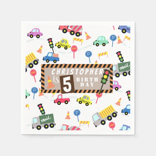 Transport White Serviette (Vorderseite)