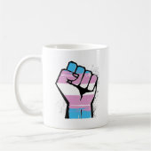 Transport-Widerstand - Transportflagge und -faust Kaffeetasse (Links)