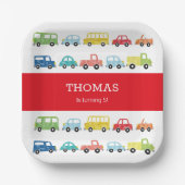 TRANSPORTATION AM GEBURTSTAG PAPPTELLER (Vorderseite)