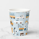 Transportation Hand drawn toy cars Birthday Pappbecher (Vorderseite)