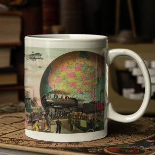 Transportation im zwanzigsten Jahrhundert, Vintage Kaffeetasse