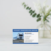 Transportation & Logistic | Truck Business Card Visitenkarte (Stehend Vorderseite)