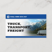 Transportation & Logistic | Truck Business Card Visitenkarte (Rückseite)
