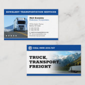 Transportation & Logistic | Truck Business Card Visitenkarte (Vorne/Hinten)