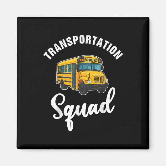 Transportation Squad Lustiger Busfahrer Zurück zur Magnet (Vorne)