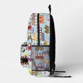 Transportboys Blue Bedruckter Rucksack (Rechts)