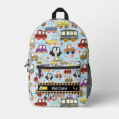 Transportboys Blue Bedruckter Rucksack (Vorderseite)