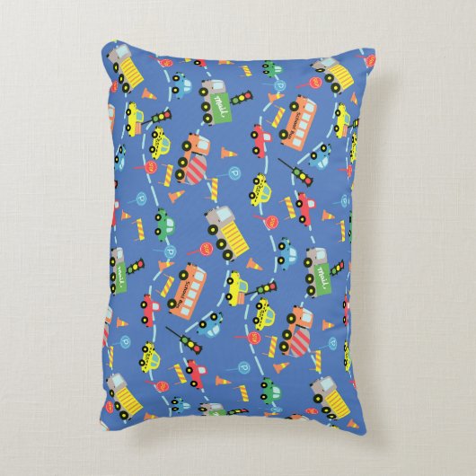 Transportboys Blue Dekokissen (Rückseite(Vertikal))